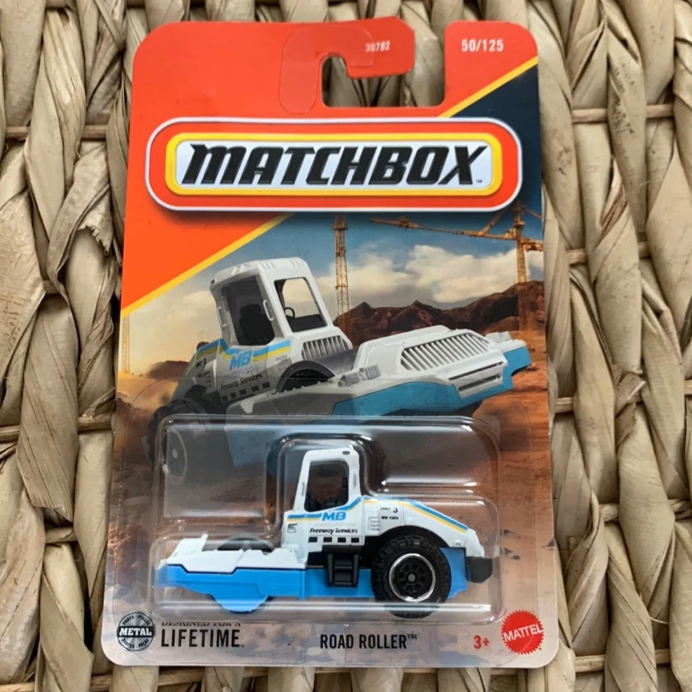 Road Roller Matchbox Construction Work Vehicle Truck New 2025 MB1289 MBX Toy Car